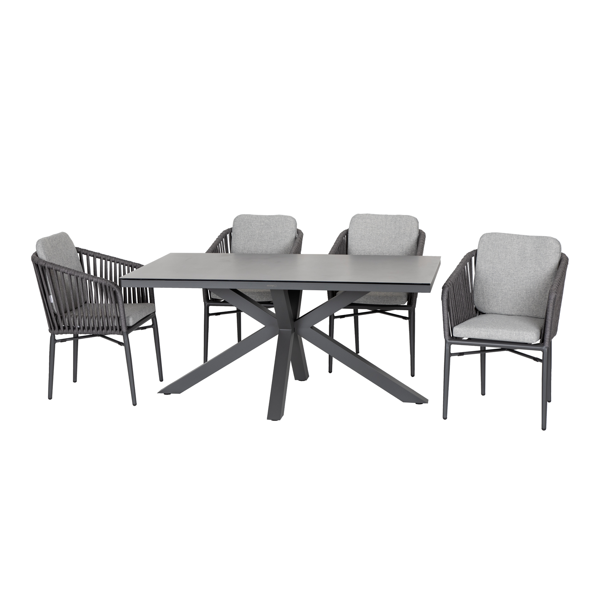 Gartenmöbel-Set 'Manhattan' anthrazit/silbergrau 5-teilig