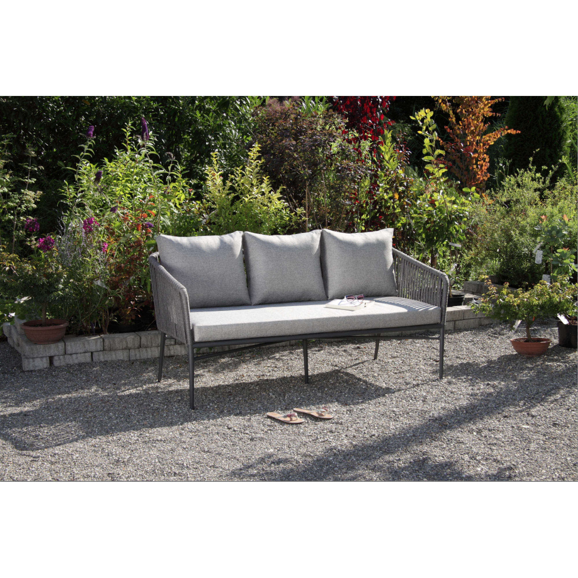 Gartenmöbel-Set 'Manhattan' anthrazit/silbergrau 4-teilig