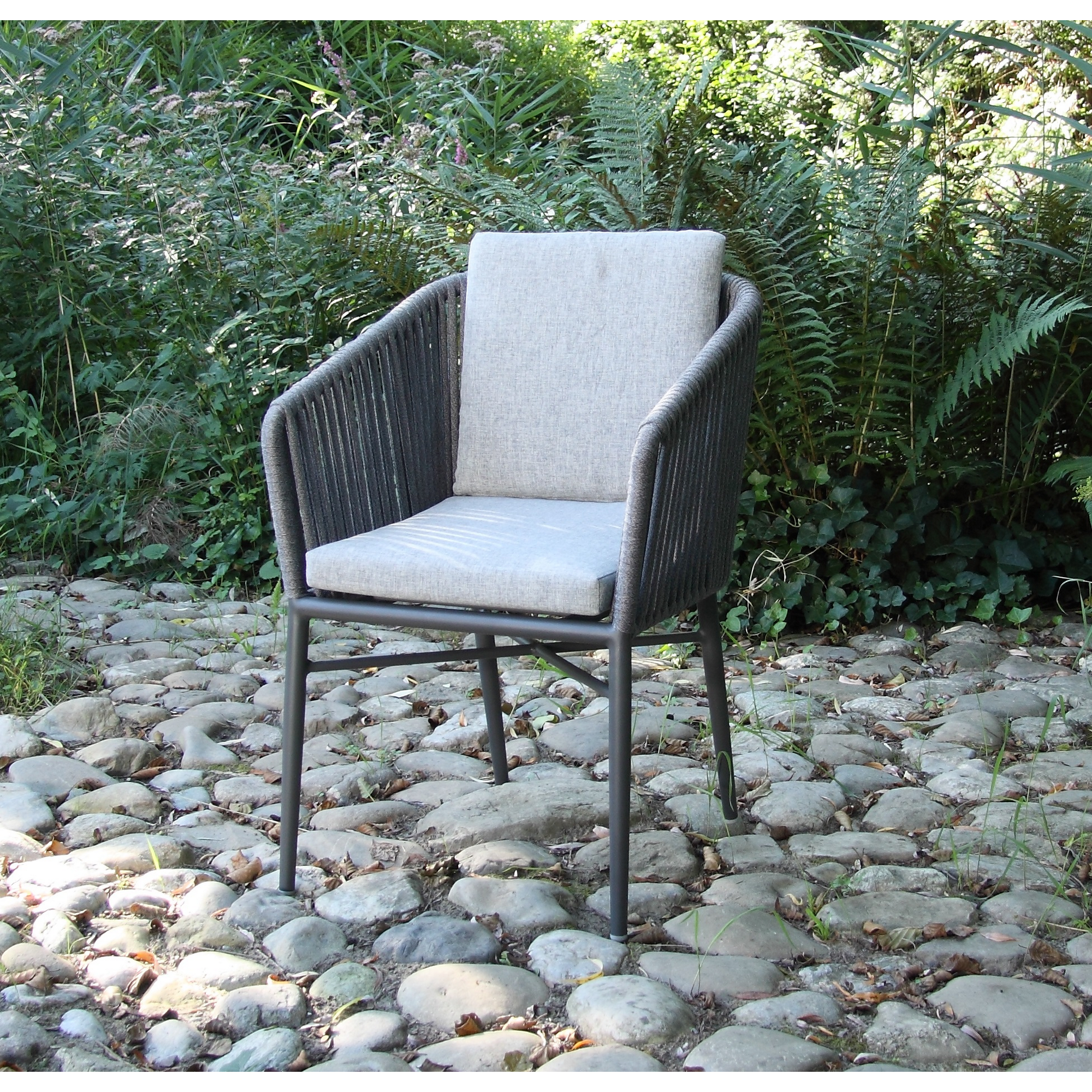 Gartenmöbel-Set 'Manhattan' anthrazit/silbergrau 4-teilig