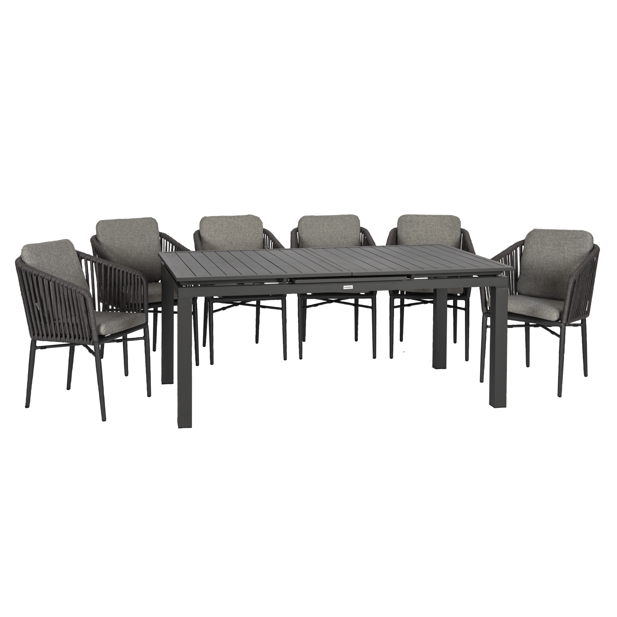 Gartenmöbel-Set 'Manhattan' anthrazit/silbergrau 7-teilig
