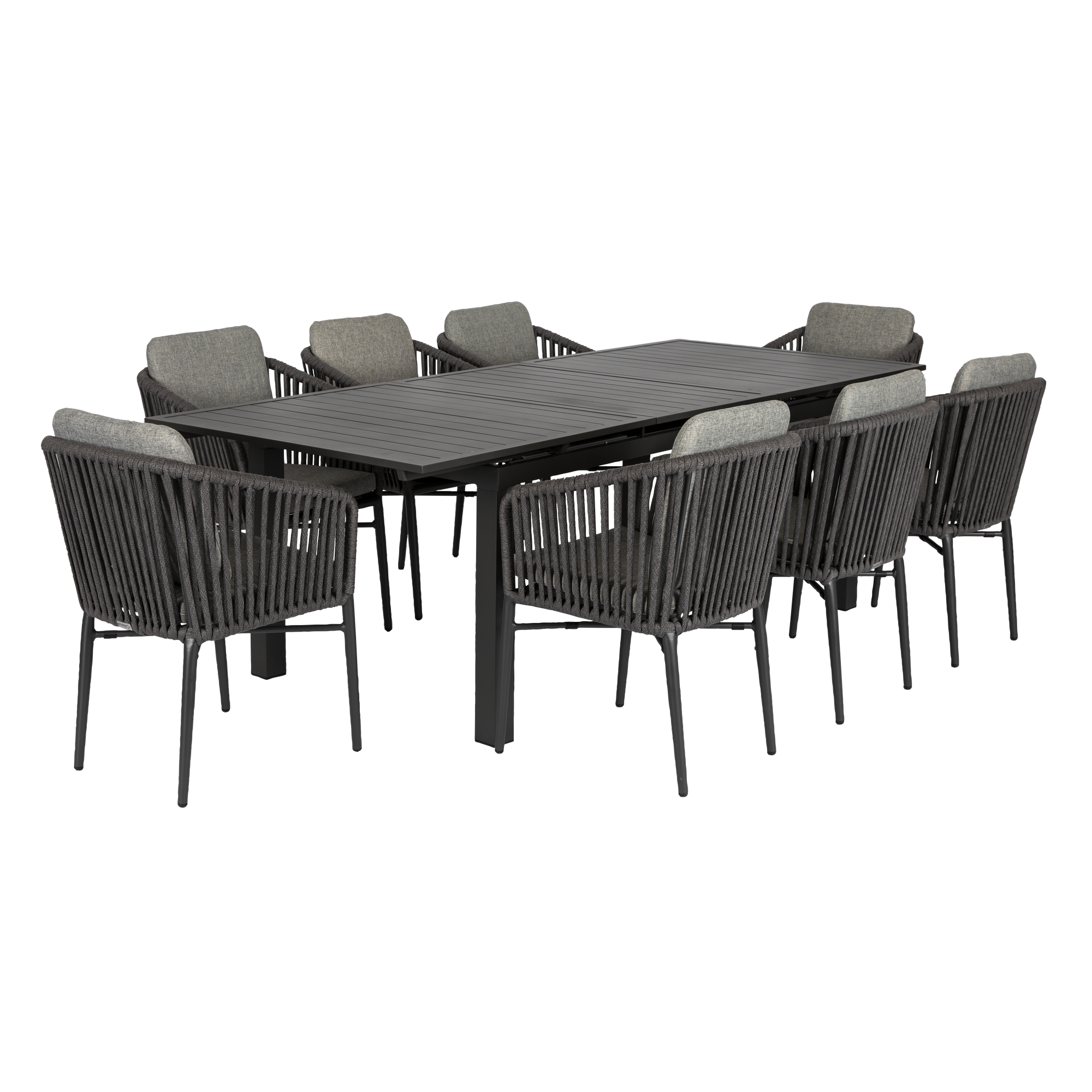 Gartenmöbel-Set 'Manhattan' anthrazit/silbergrau 7-teilig