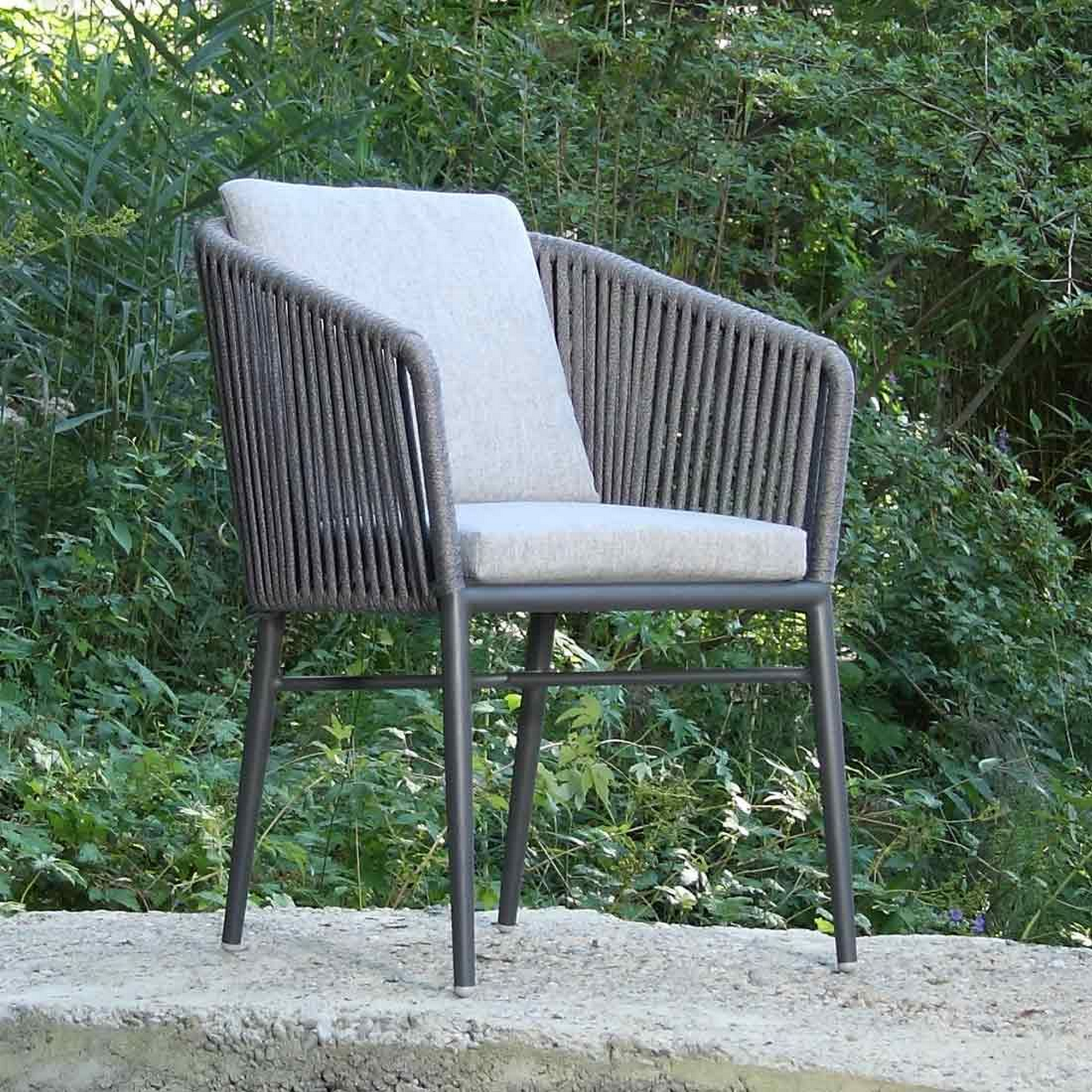 Gartenmöbel-Set 'Manhattan' anthrazit/silbergrau 7-teilig