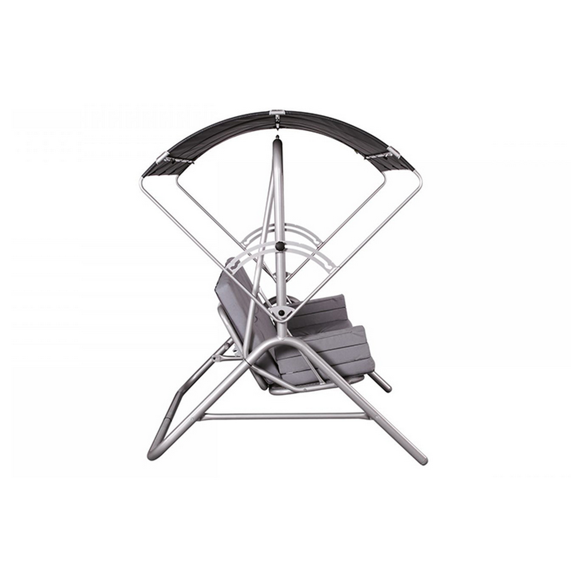 Hollywoodschaukel 'Star' platinfarben/rot 3-Sitzer  220 x 177 x 145 cm