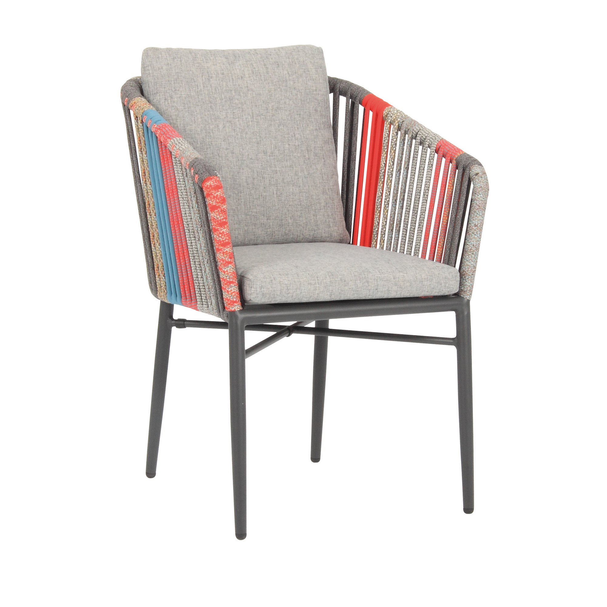 Gartenmöbel-Set 'Manhattan' anthrazit/teakfarben 7-teilig