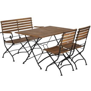 Gartenmöbelset 'Lindau' für 4 Personen Metall