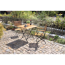 Gartenmöbel-Set 'Lindau' schwarz/teakfarben 3-teilig