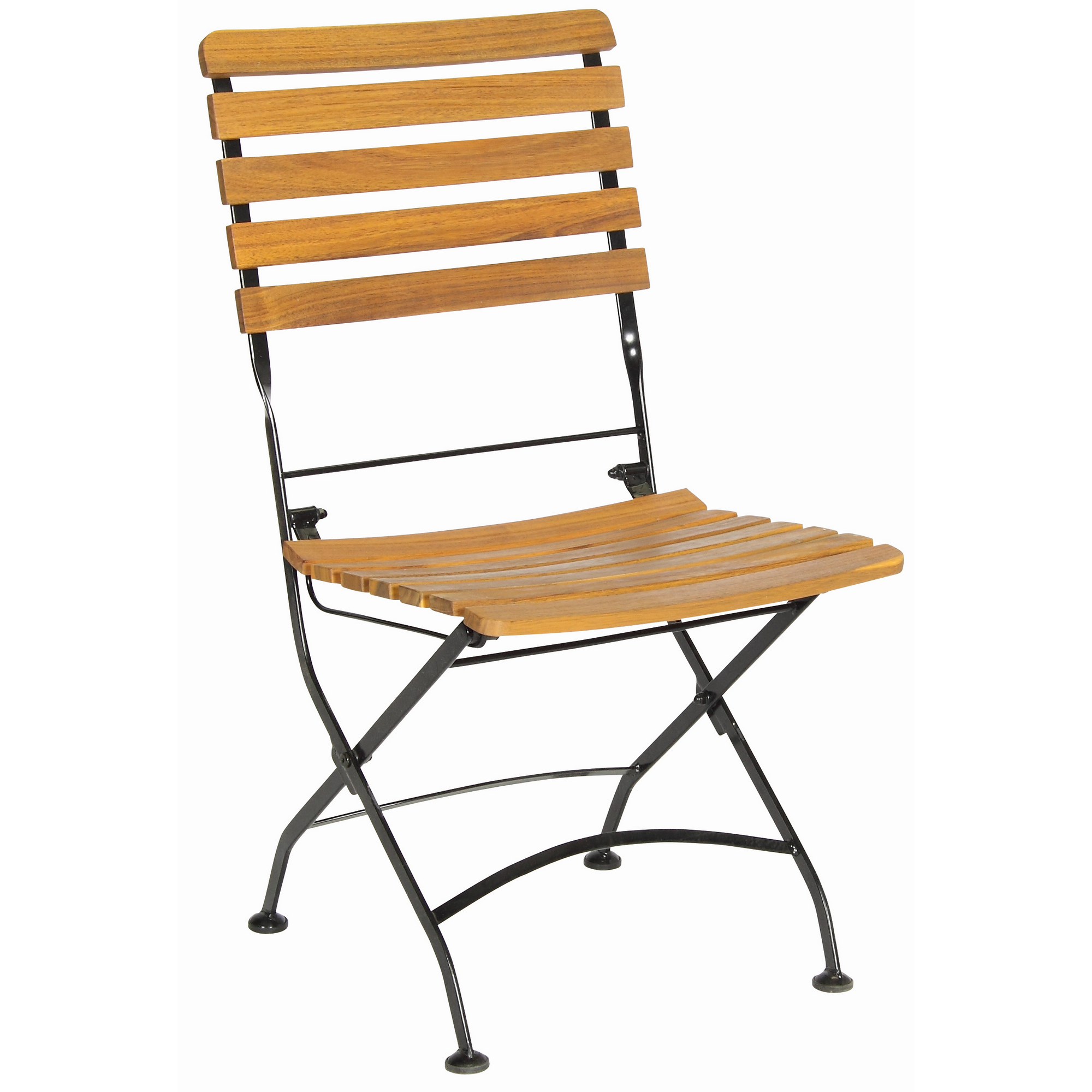 Gartenmöbel-Set 'Lindau' schwarz/teakfarben 3-teilig