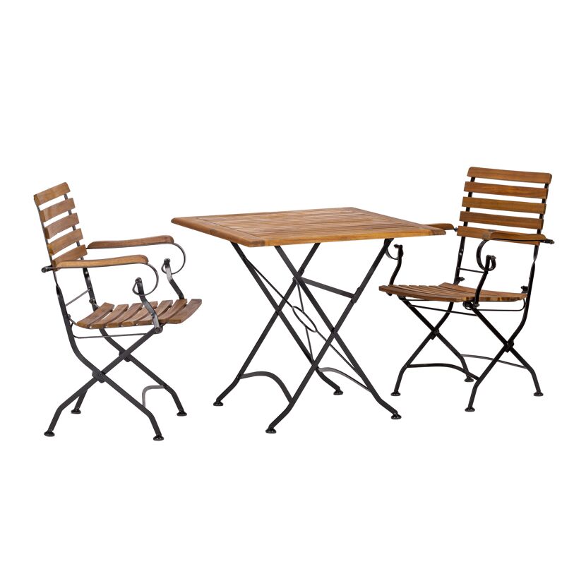 Gartenmöbelset 'Lindau' für 2 Personen Metall