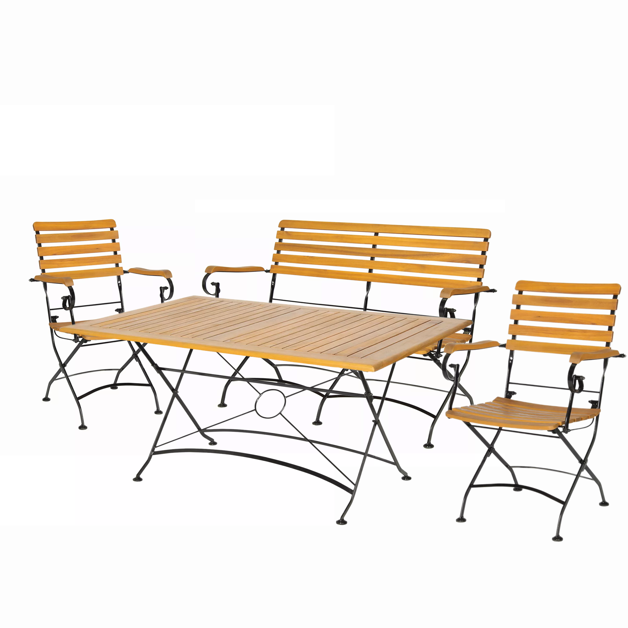 Gartenmöbelset 'Lindau' für 2 Personen Metall