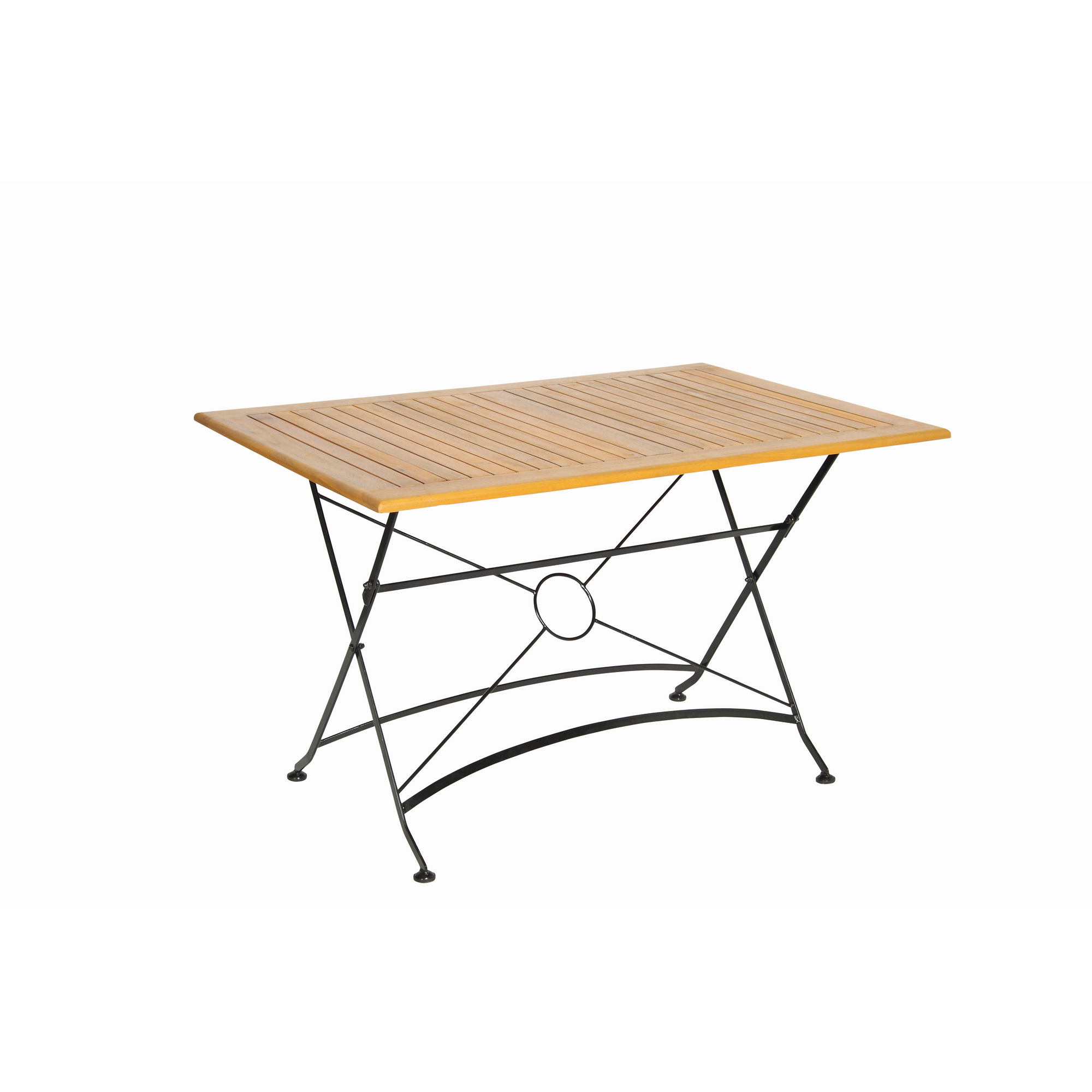 Gartenmöbel-Set 'Lindau' schwarz/teakfarben 5-teilig