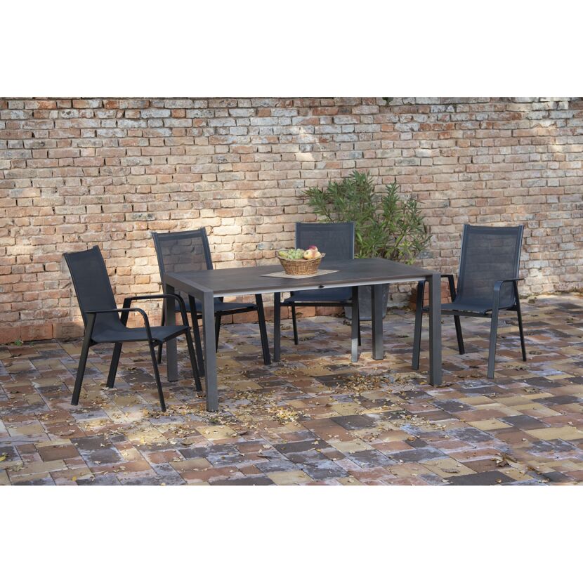 Gartenmöbelset 'Urban' für 4 Personen Aluminium