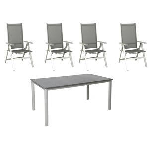 Gartenmöbel-Set 'Urban' anthrazit/schwarz 5-teilig