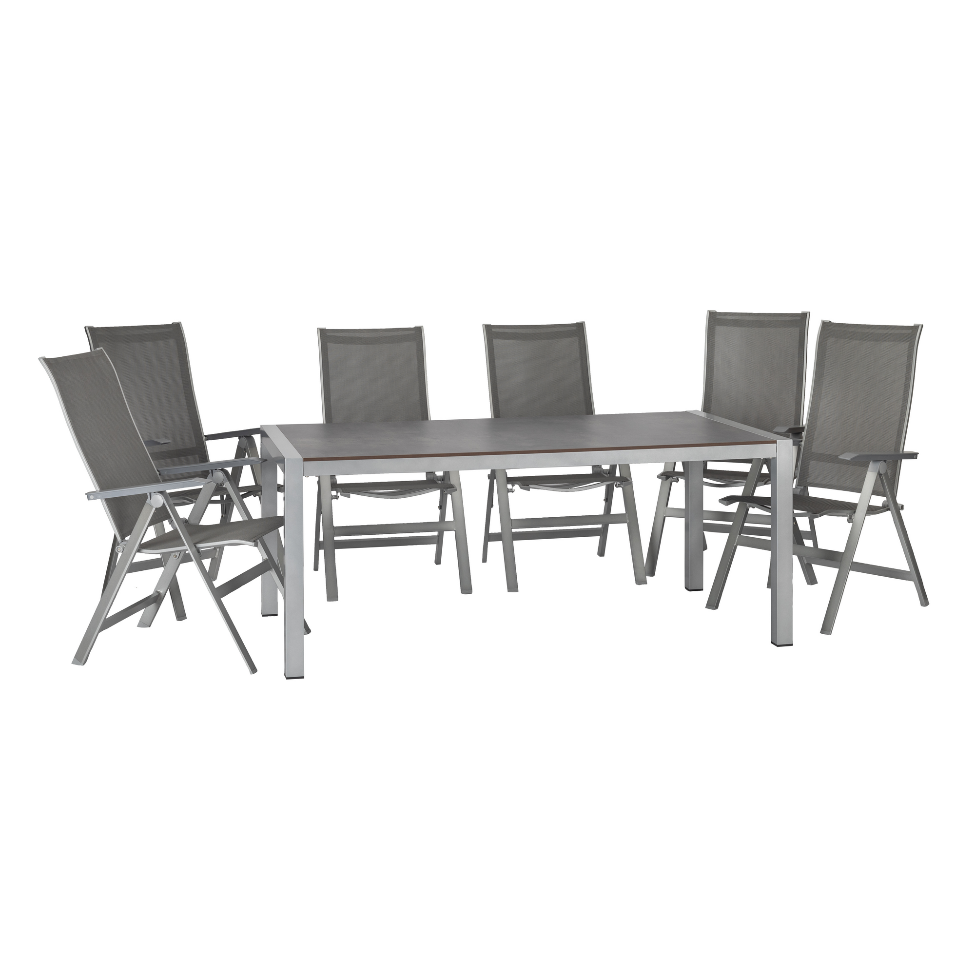 Gartenmöbel-Set 'Urban' anthrazit 7-teilig