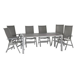 Gartenmöbel-Set 'Urban' anthrazit 7-teilig
