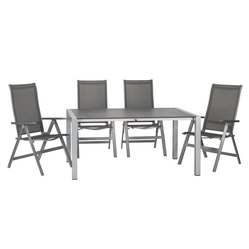 Gartenmöbelset 'Urban' für 4 Personen Aluminium