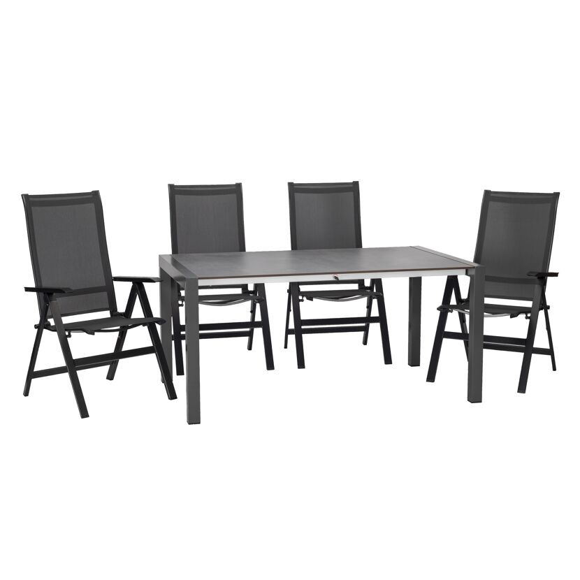 Gartenmöbelset 'Urban' für 4 Personen Aluminium