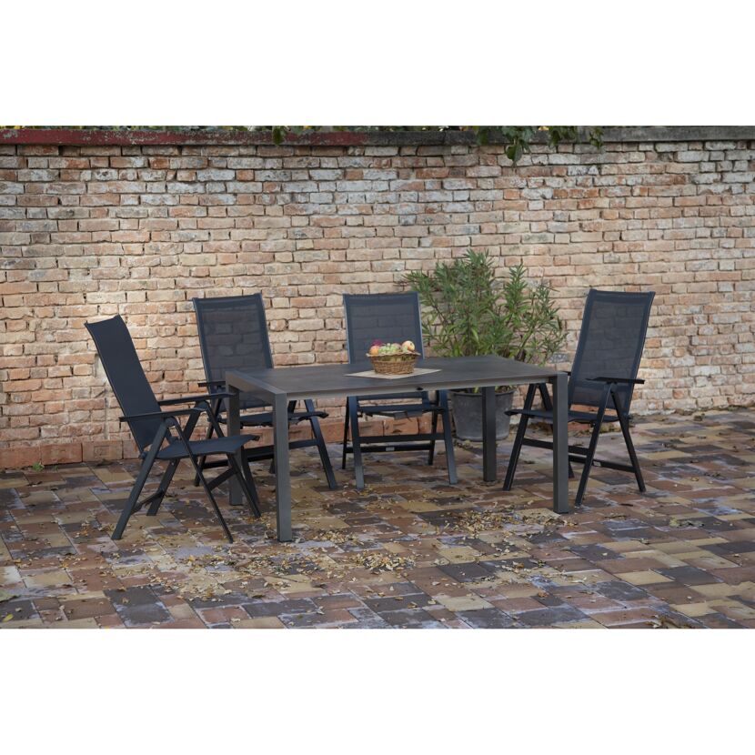 Gartenmöbelset 'Urban' für 4 Personen Aluminium