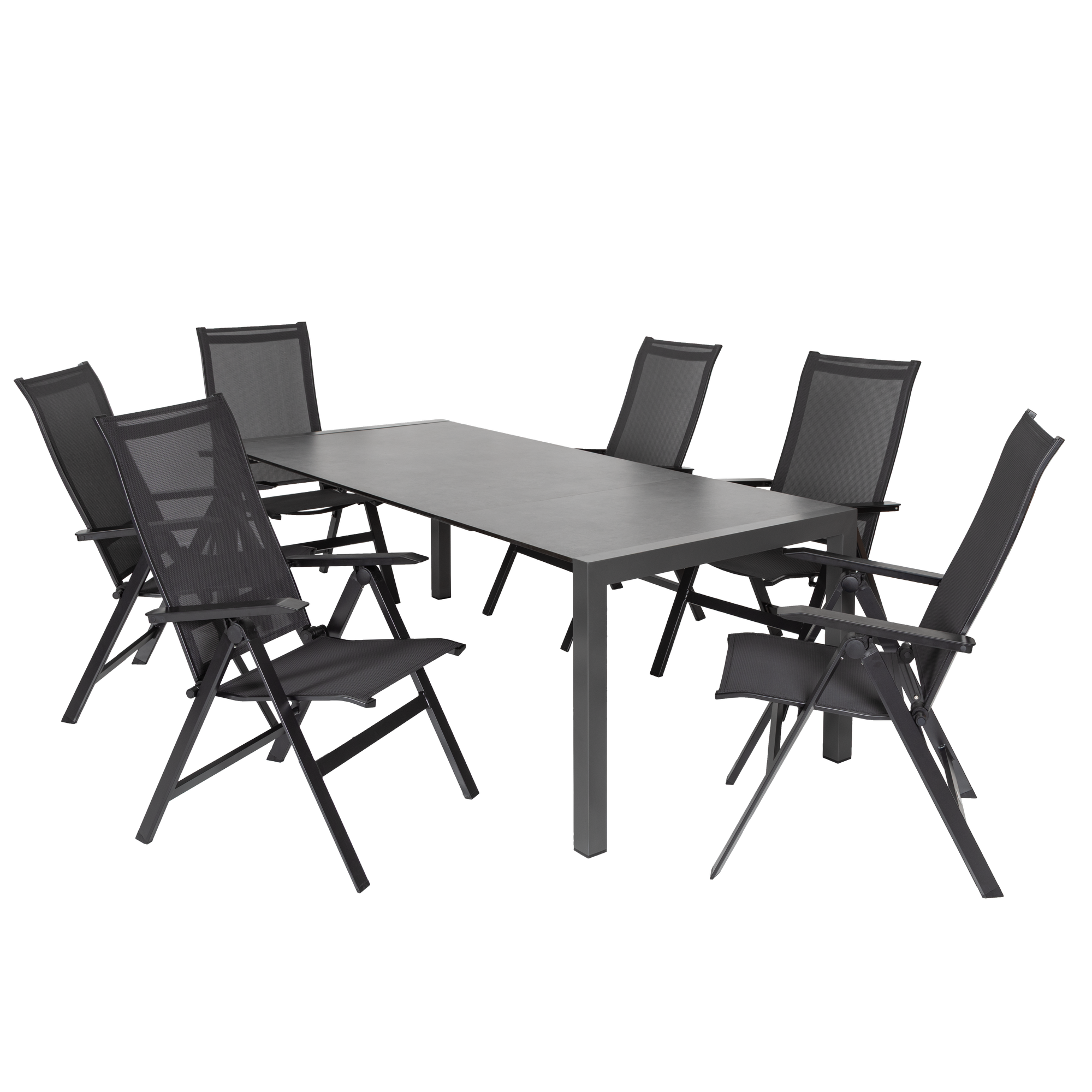 Gartenmöbel-Set 'Urban' anthrazit 7-teilig
