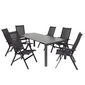 Gartenmöbel-Set 'Urban' anthrazit 7-teilig