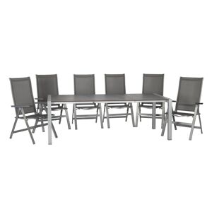 Gartenmöbel-Set 'Urban' anthrazit 7-teilig