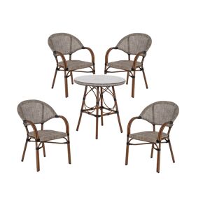 Gartenmöbel-Set 'Maui' bambusfarben 5-teilig