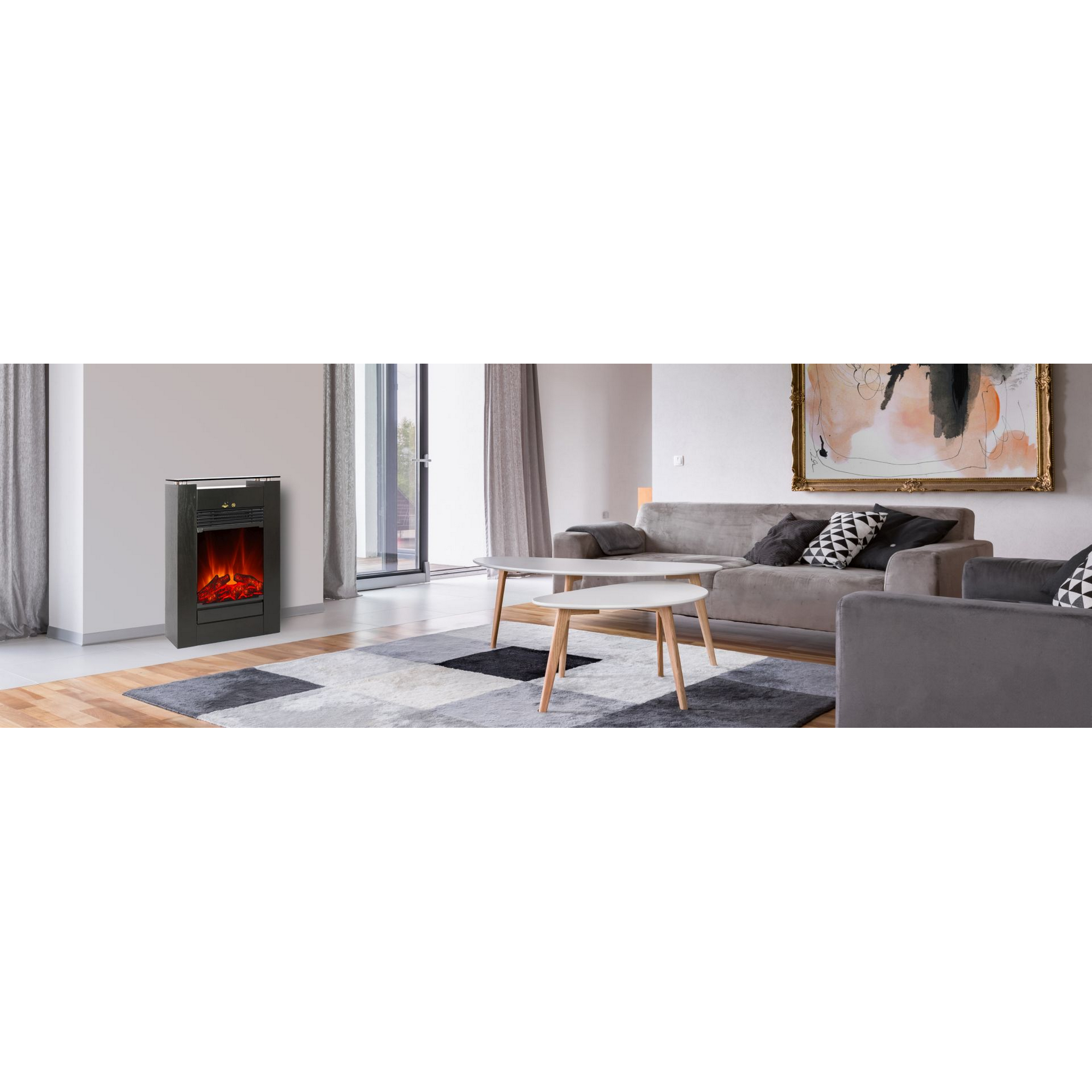 Elektrokamin 'Tessin' weiß 2 kW