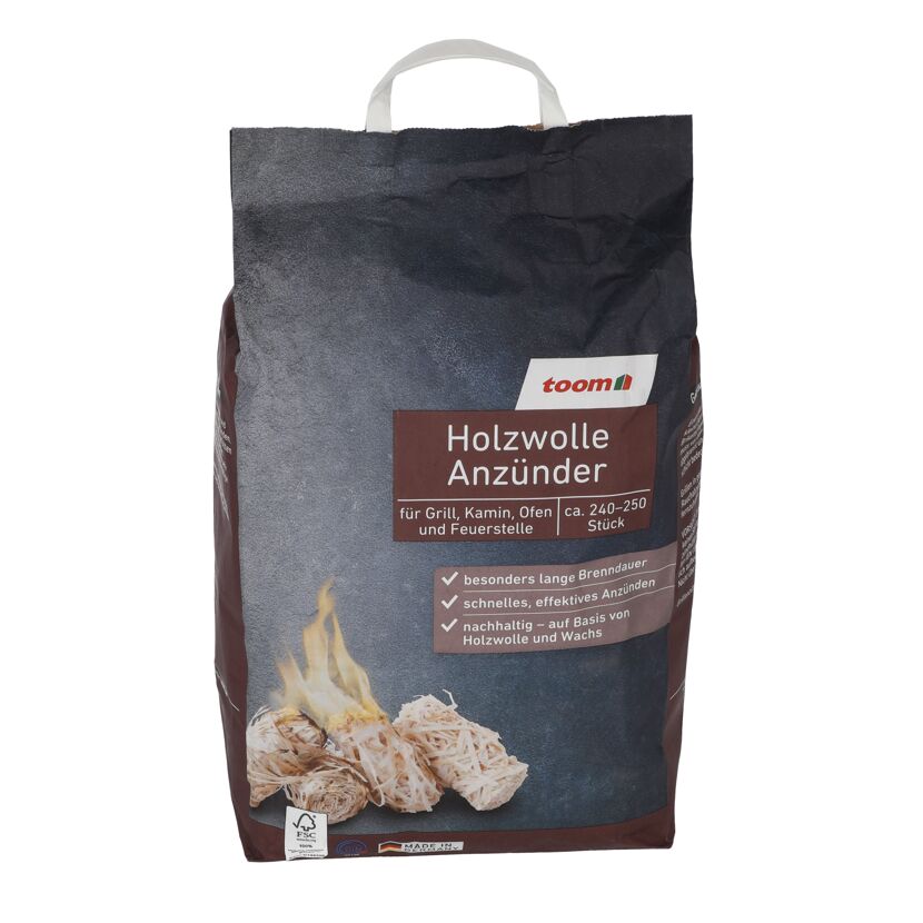 Grillanzünder Holzwolle 240-250 Stück