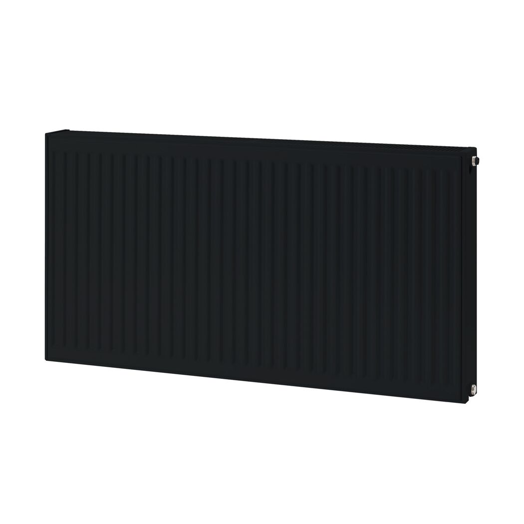 Universal-Kompaktheizkörper 'DK 22' schwarz 60 x 120 cm