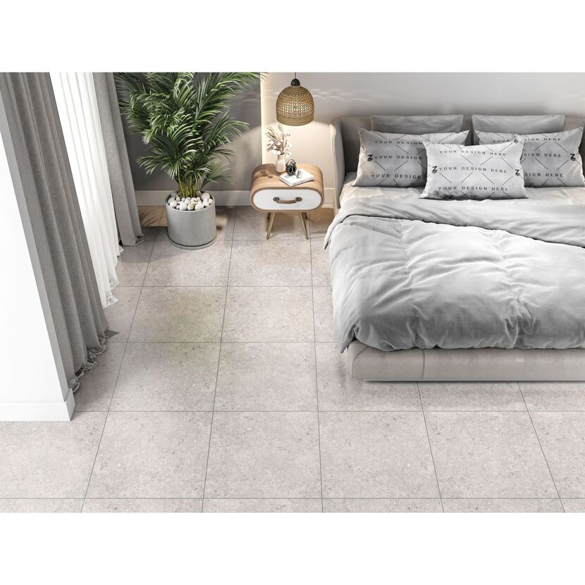 Bodenfliese 'Rocket Stone' Feinsteinzeug grau 60,6 x 60,6 x 0,8 cm