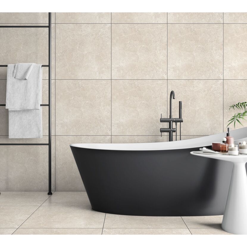 Bodenfliese 'Baredo' Feinsteinzeug beige 60,6 x 60,6 x 0,8 cm