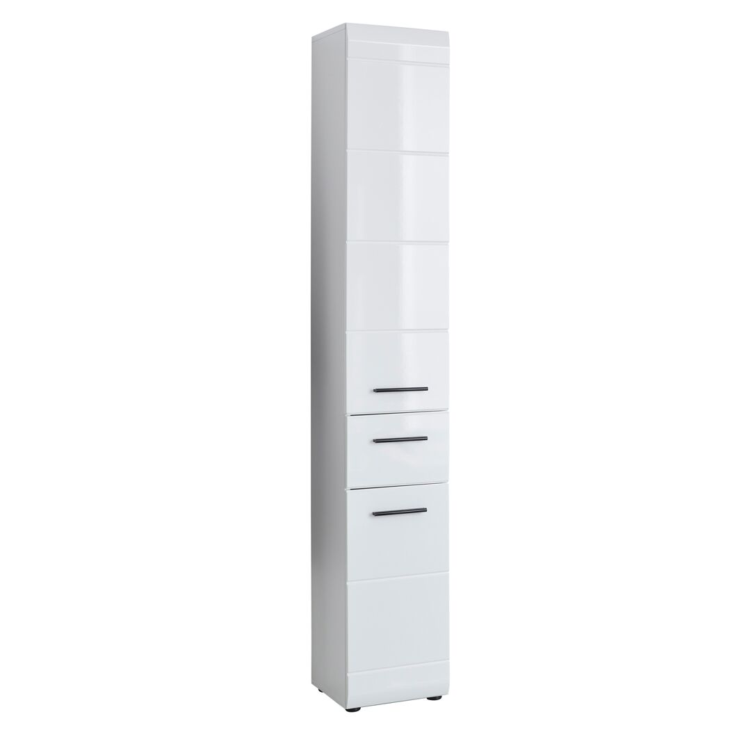 Hochschrank 'Gloss' weiß Hochglanz 30 x 182 x 31 cm