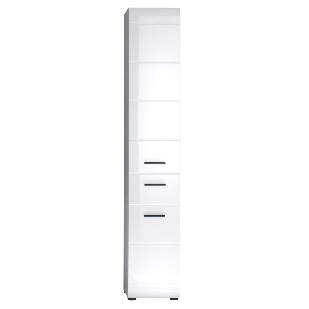 Hochschrank 'Gloss' weiß Hochglanz 30 x 182 x 31 cm
