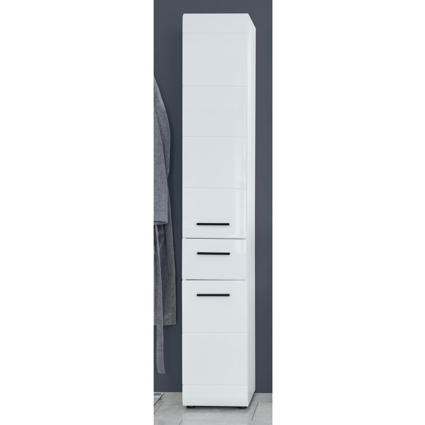 Hochschrank 'Gloss' weiß Hochglanz 30 x 182 x 31 cm