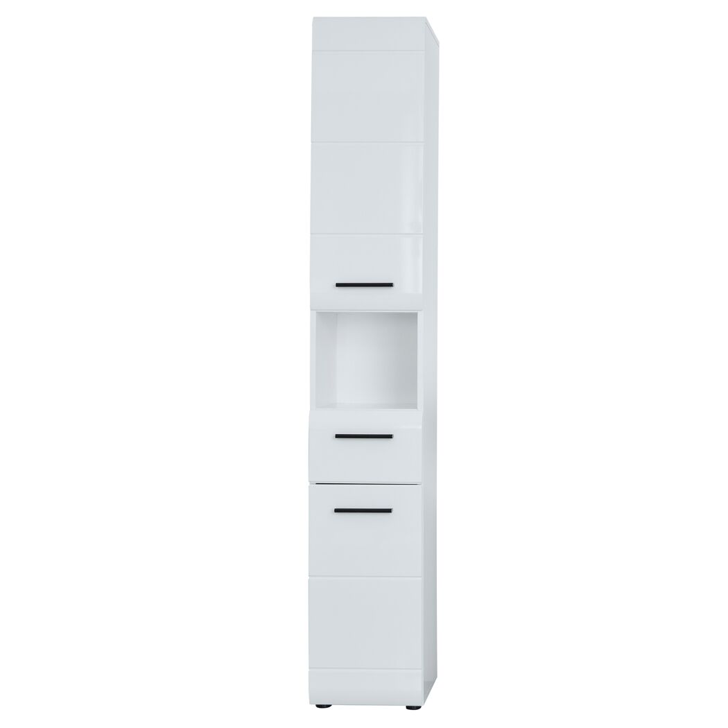 Hochschrank 'Gloss' weiß Hochglanz 30 x 182 x 31 cm