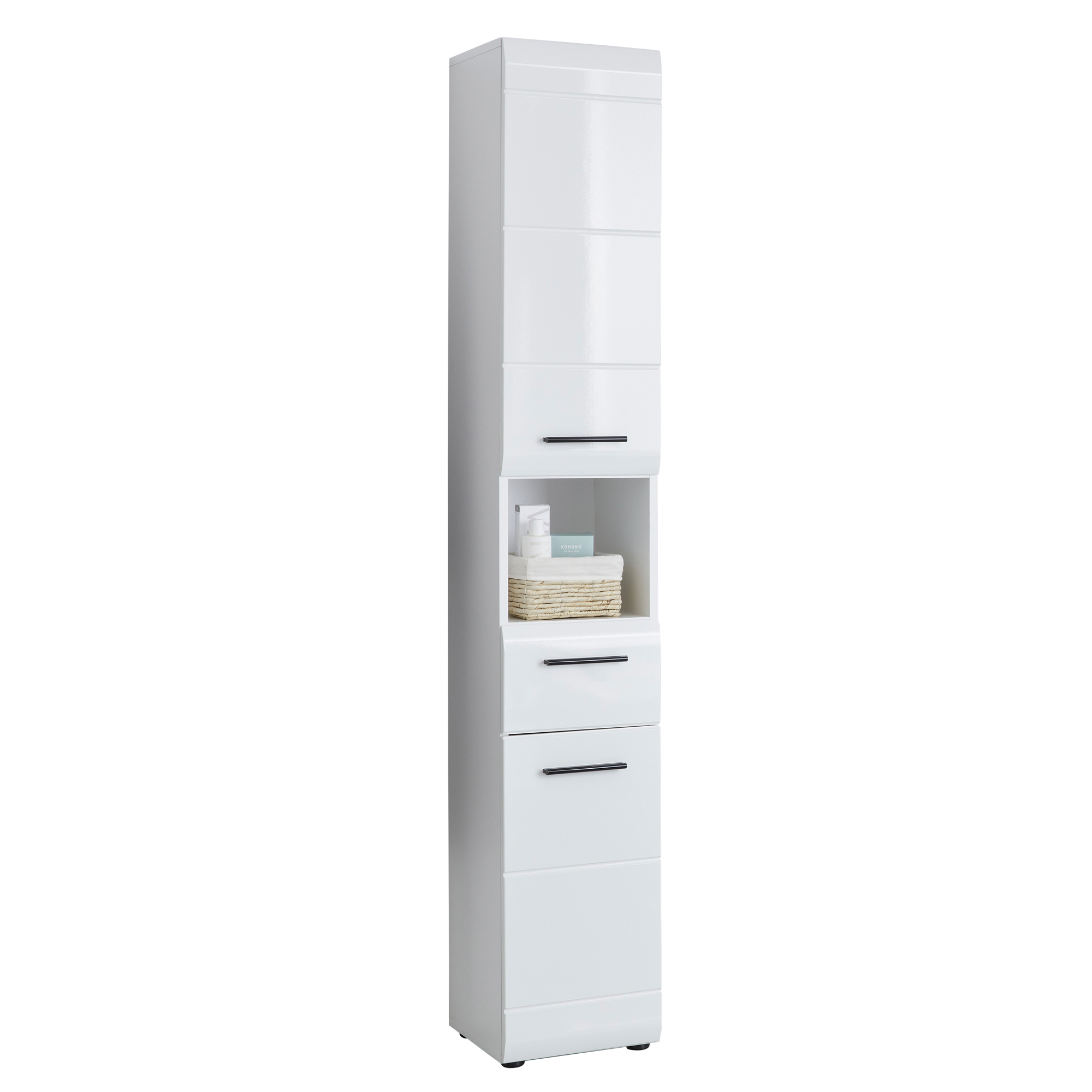 Hochschrank 'Gloss' weiß Hochglanz 30 x 182 x 31 cm