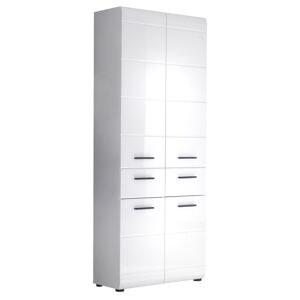 Hochschrank 'Gloss' weiß Hochglanz 60 x 182 x 31 cm