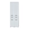 Hochschrank 'Gloss' weiß Hochglanz 60 x 182 x 31 cm
