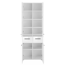 Hochschrank 'Gloss' weiß Hochglanz 60 x 182 x 31 cm