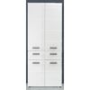 Hochschrank 'Gloss' weiß Hochglanz 60 x 182 x 31 cm