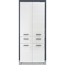 Hochschrank 'Gloss' weiß Hochglanz 60 x 182 x 31 cm