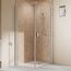 Duschkabine 'Elana 2.0' mit Eckeinstieg aluminiumfarben 80 x 80 x 200 cm