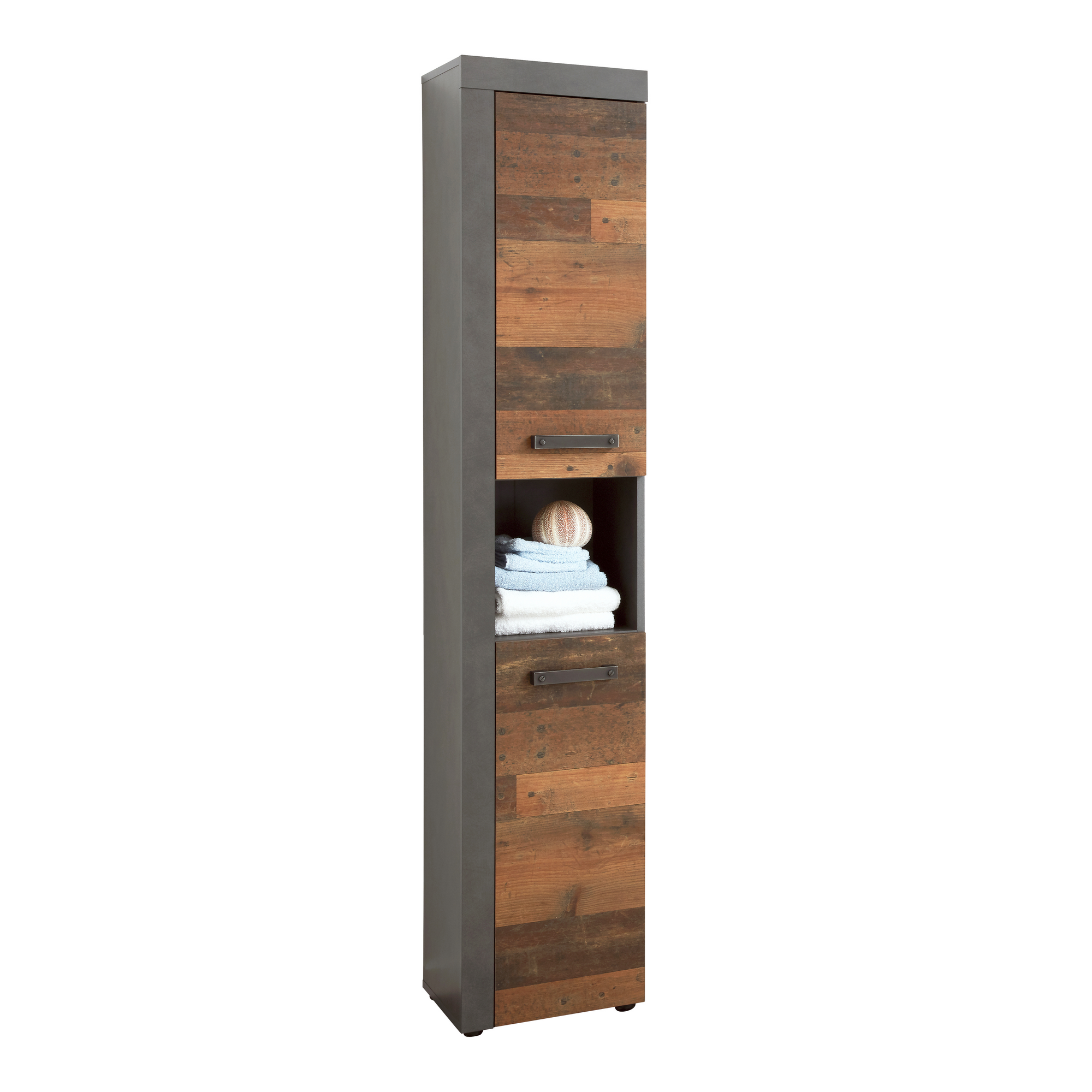 Hochschrank 'Indy' Old Wood 36 x 184 x 31 cm