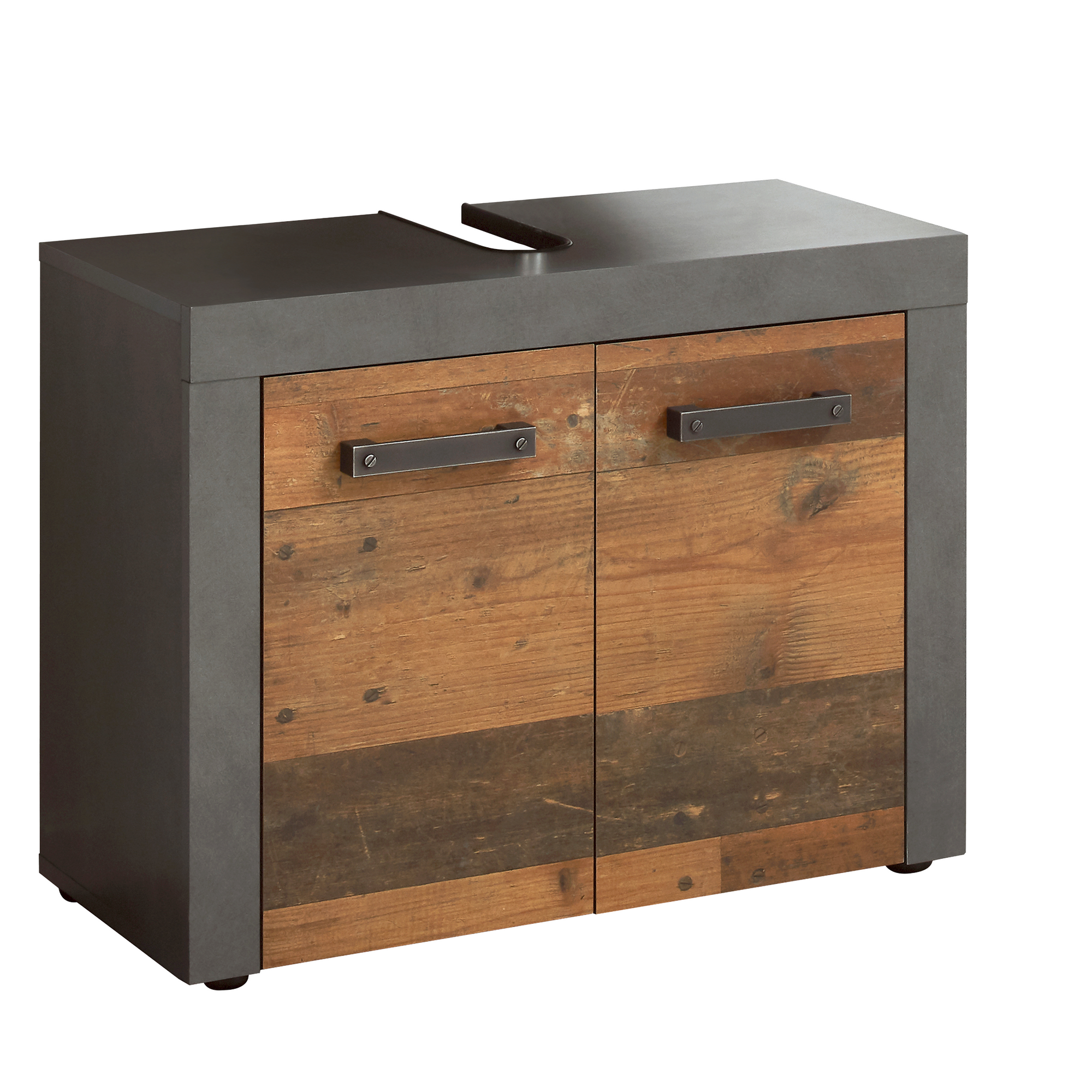 Waschbeckenunterschrank 'Indy' Old Wood 72 x 56 x 34 cm