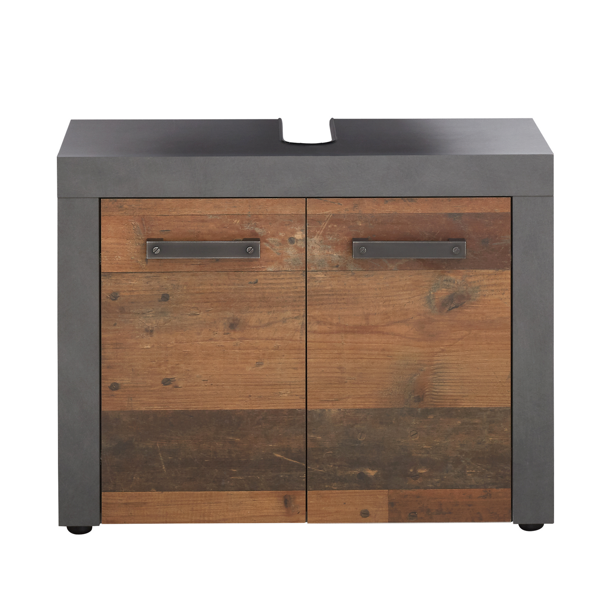 Waschbeckenunterschrank 'Indy' Old Wood 72 x 56 x 34 cm