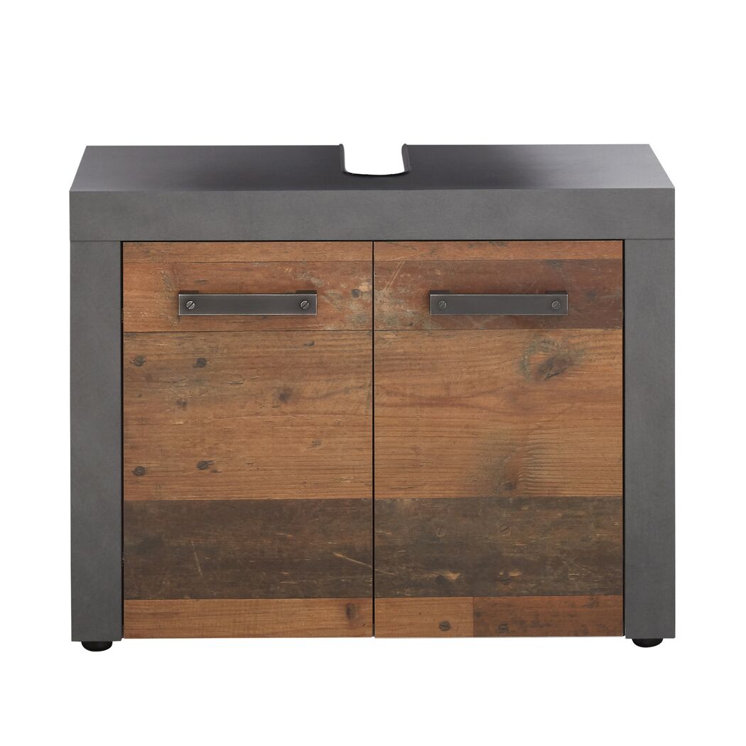 Waschbeckenunterschrank 'Indy' Old Wood 72 x 56 x 34 cm