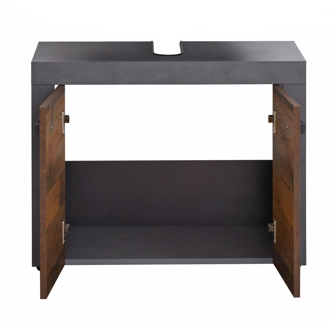 Waschbeckenunterschrank 'Indy' Old Wood 72 x 56 x 34 cm
