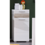 Standschrank 'Mezzo' weiß Hochglanz/Eiche Sägerau 37 x 79 x 31 cm