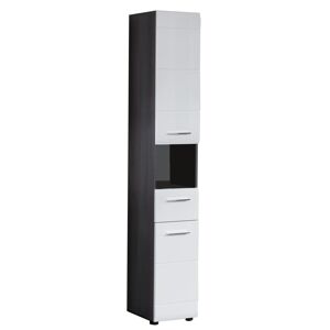 Hochschrank 'Skin' weiß Hochglanz 30 x 182 x 31 cm