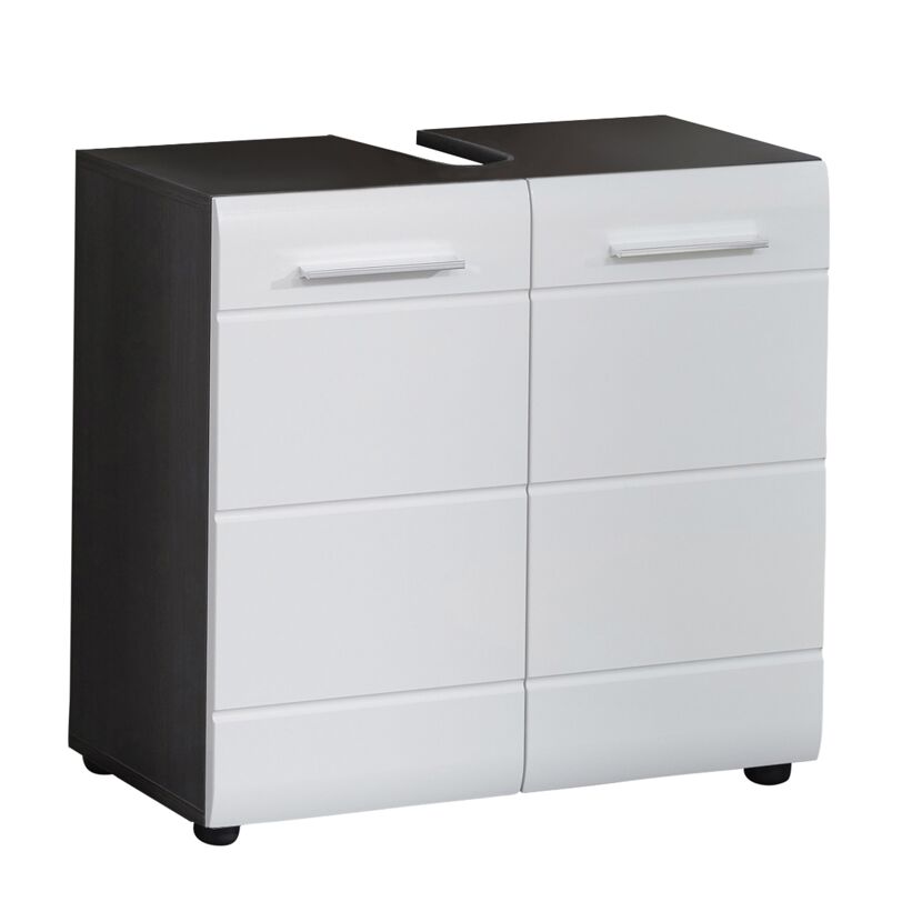 Waschbeckenunterschrank 'Skin' weiß Hochglanz 60 x 57 x 31 cm