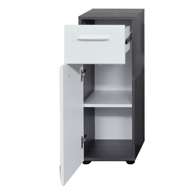Standschrank 'Skin' weiß Hochglanz 30 x 80 x 31 cm